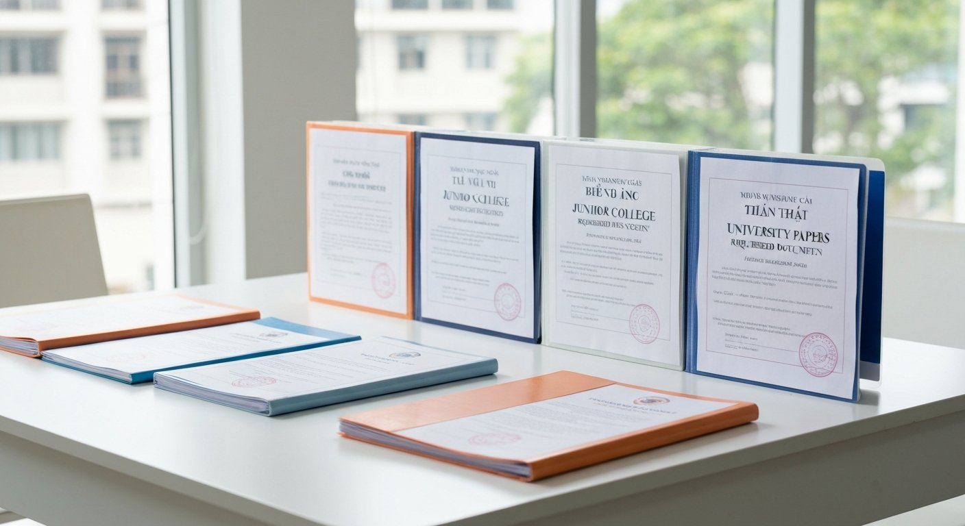 Danh sách giấy tờ cần thiết theo từng bậc học
