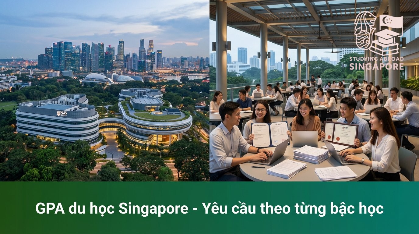 GPA du học Singapore - Yêu cầu theo từng bậc học