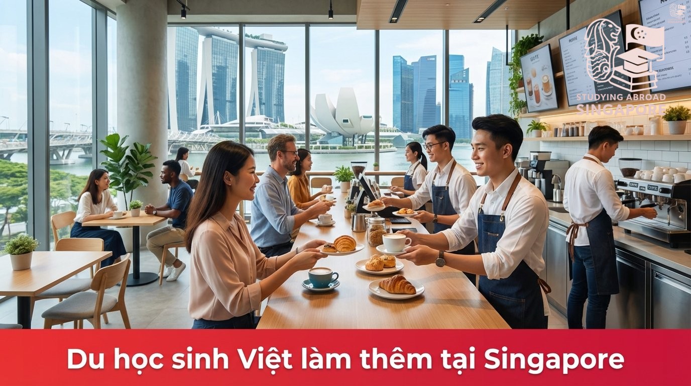 Du học sinh Việt làm thêm tại Singapore