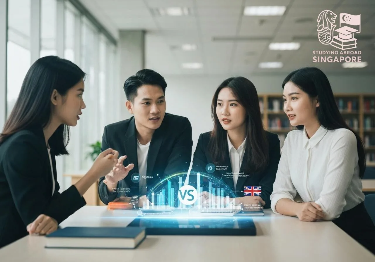 So sánh du học Singapore vs Malaysia vs Úc vs Anh